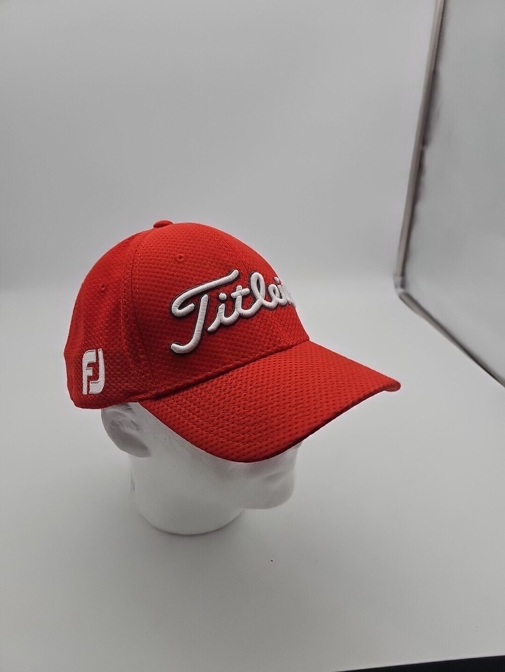 Titleist Footjoy Pro V1 New Era Hat Cap Red Fitted Small Medium Golf FJ Lrg/xlrg
